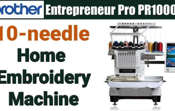 The Brother Entrepreneur Pro PR1000e 10-needle Home Embroidery Machine